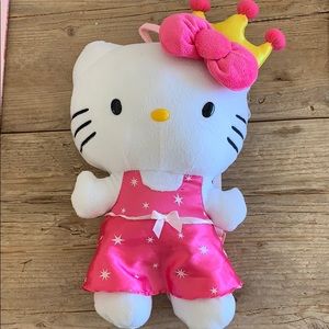 Hello Kitty plushie backpack